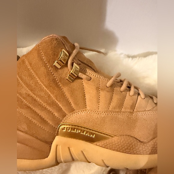 Jordan Air 12 Retro Wheat Sneakers Size 10.5 Women’s 27cm - Picture 6 of 13